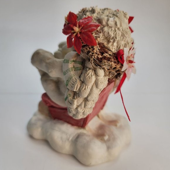 Dreamsicles Angel in Red Sleigh Winter Stamped Figurine Cast Art 1994 JJ3272 - Picture 5 of 7